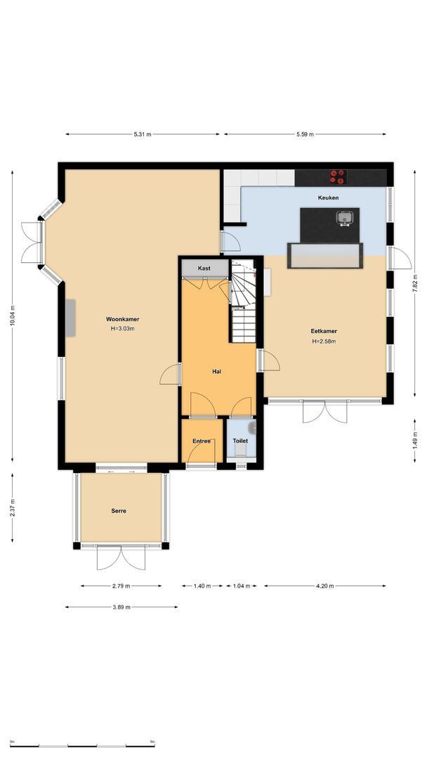 Nieuwe Hilversumseweg 49 A, Bussum plattegrond-0