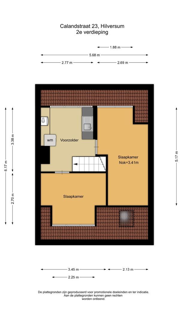 Calandstraat 23, Hilversum plattegrond-3