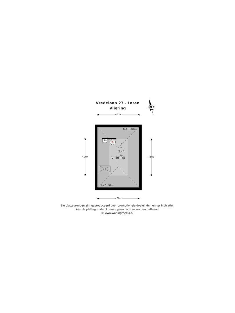 Vredelaan 27, Laren plattegrond-2