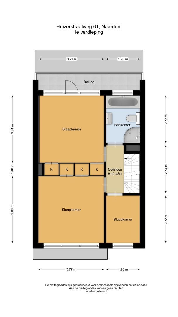 Huizerstraatweg 61, Naarden plattegrond-1