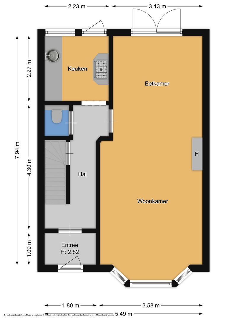 Pelikaanstraat 47, Hilversum plattegrond-0