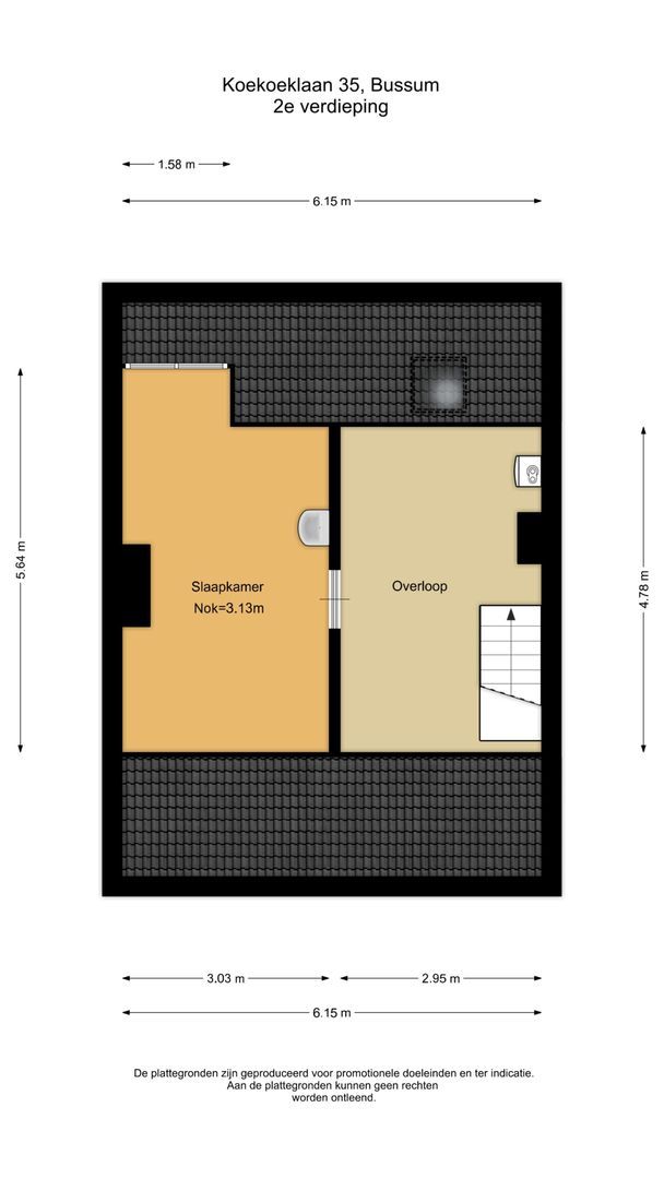 Koekoeklaan 35, Bussum plattegrond-2