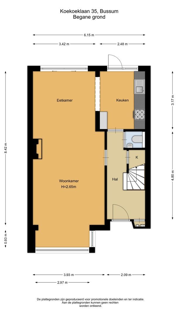 Koekoeklaan 35, Bussum plattegrond-0