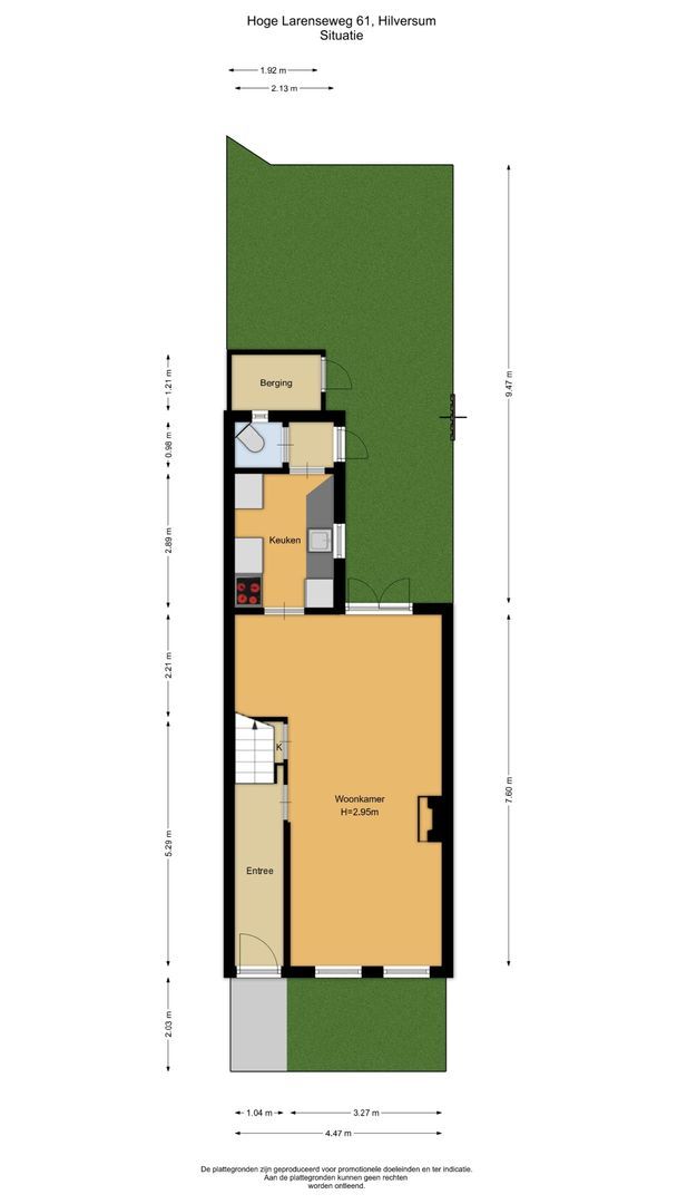 Hoge Larenseweg 61, Hilversum plattegrond-0