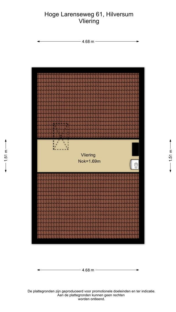 Hoge Larenseweg 61, Hilversum plattegrond-3