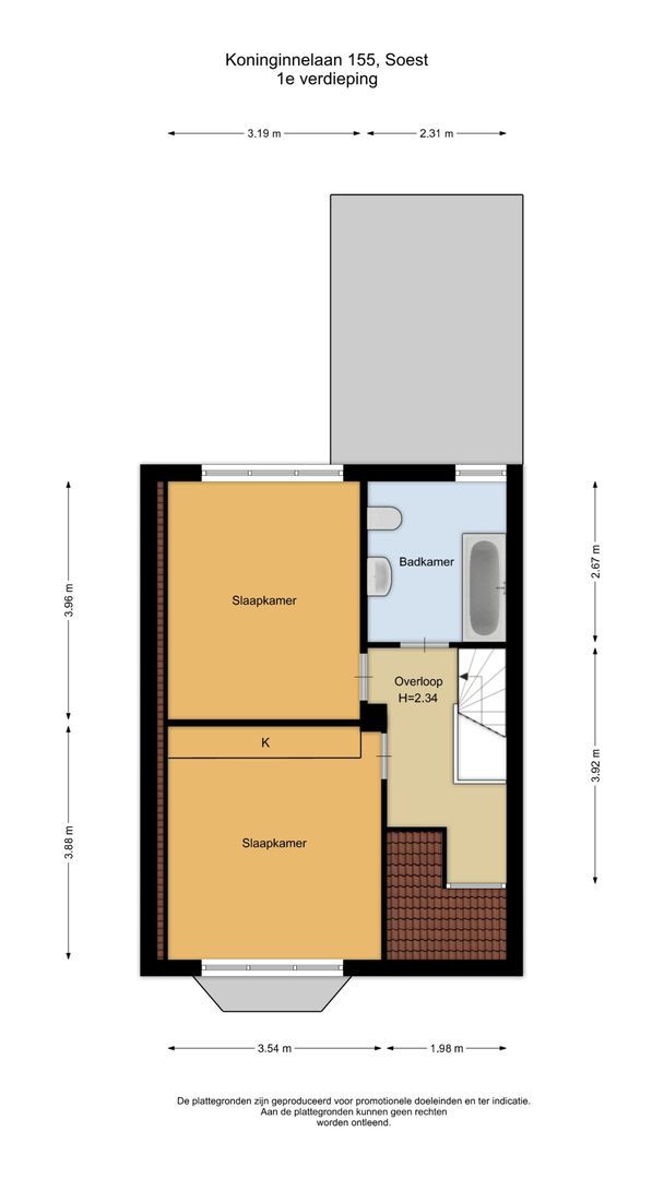 Koninginnelaan 155, Soest plattegrond-1