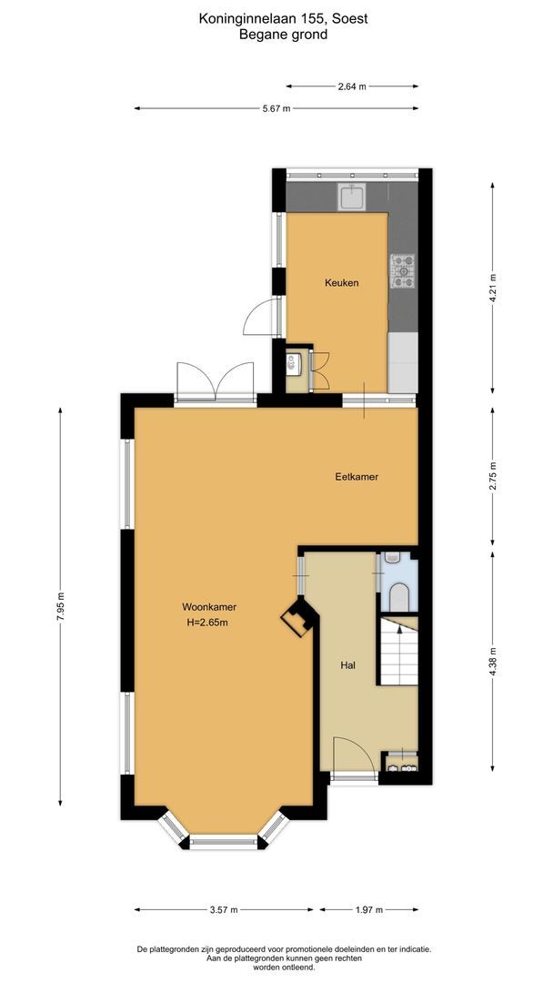Koninginnelaan 155, Soest plattegrond-0