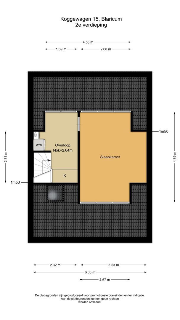 Koggewagen 15, Blaricum plattegrond-3