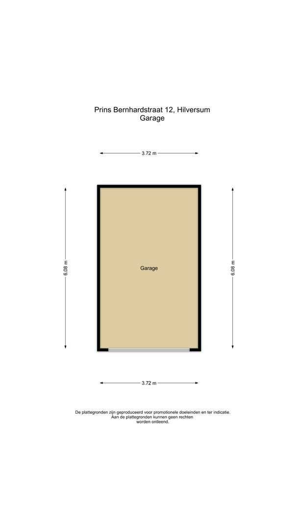 Prins Bernhardstraat 12, Hilversum plattegrond-1