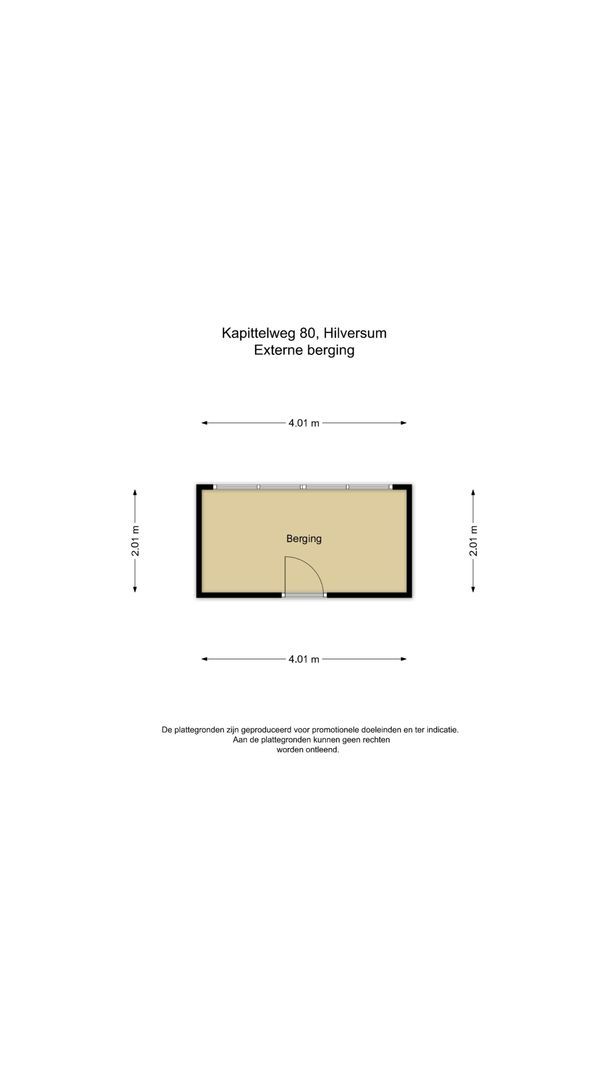 Kapittelweg 80, Hilversum plattegrond-1