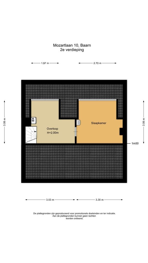 Mozartlaan 10, Baarn plattegrond-3
