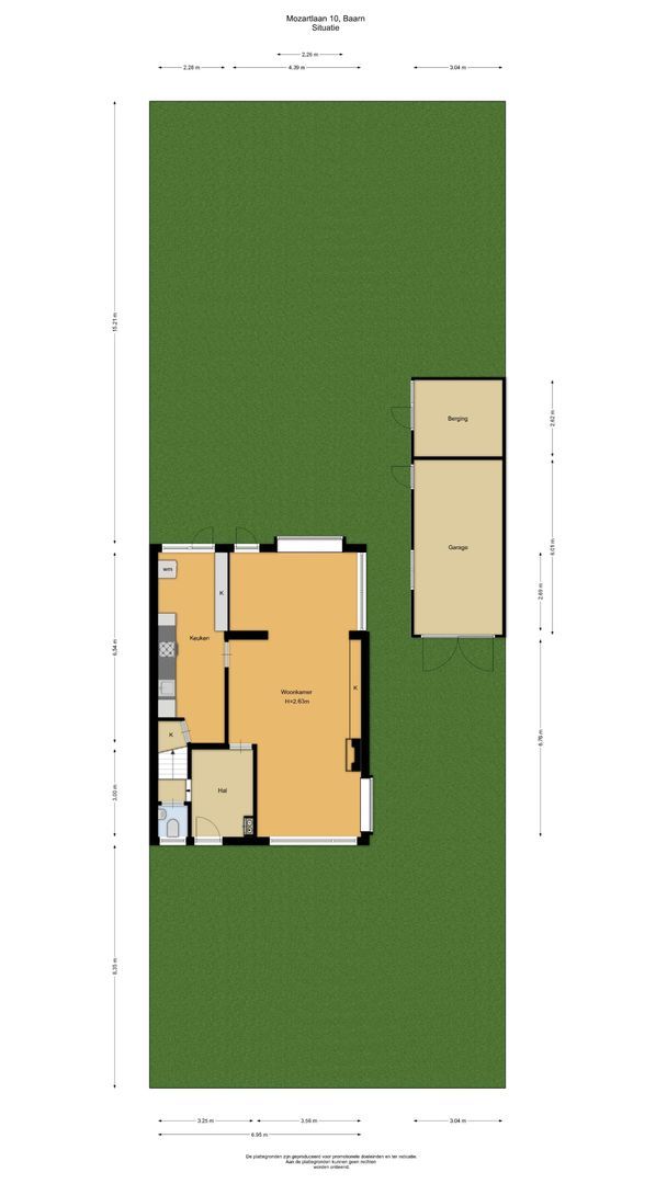 Mozartlaan 10, Baarn plattegrond-0