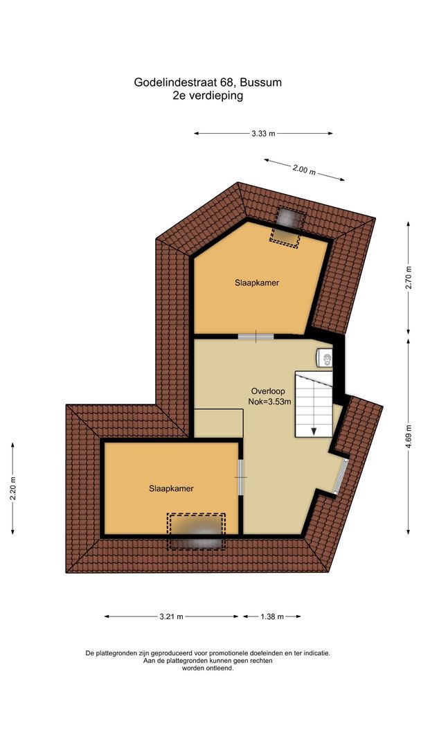 Godelindestraat 68, Bussum plattegrond-2