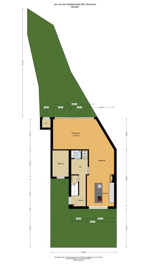 Jan van der Heijdenstraat 224, Hilversum plattegrond-0