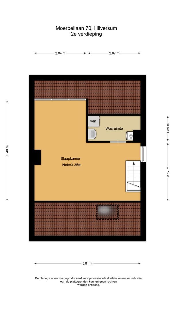 Moerbeilaan 70, Hilversum plattegrond-2
