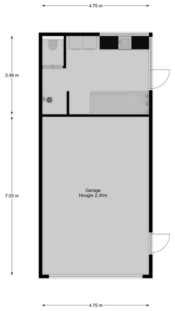 Vinkebaan 1, Laren plattegrond-3