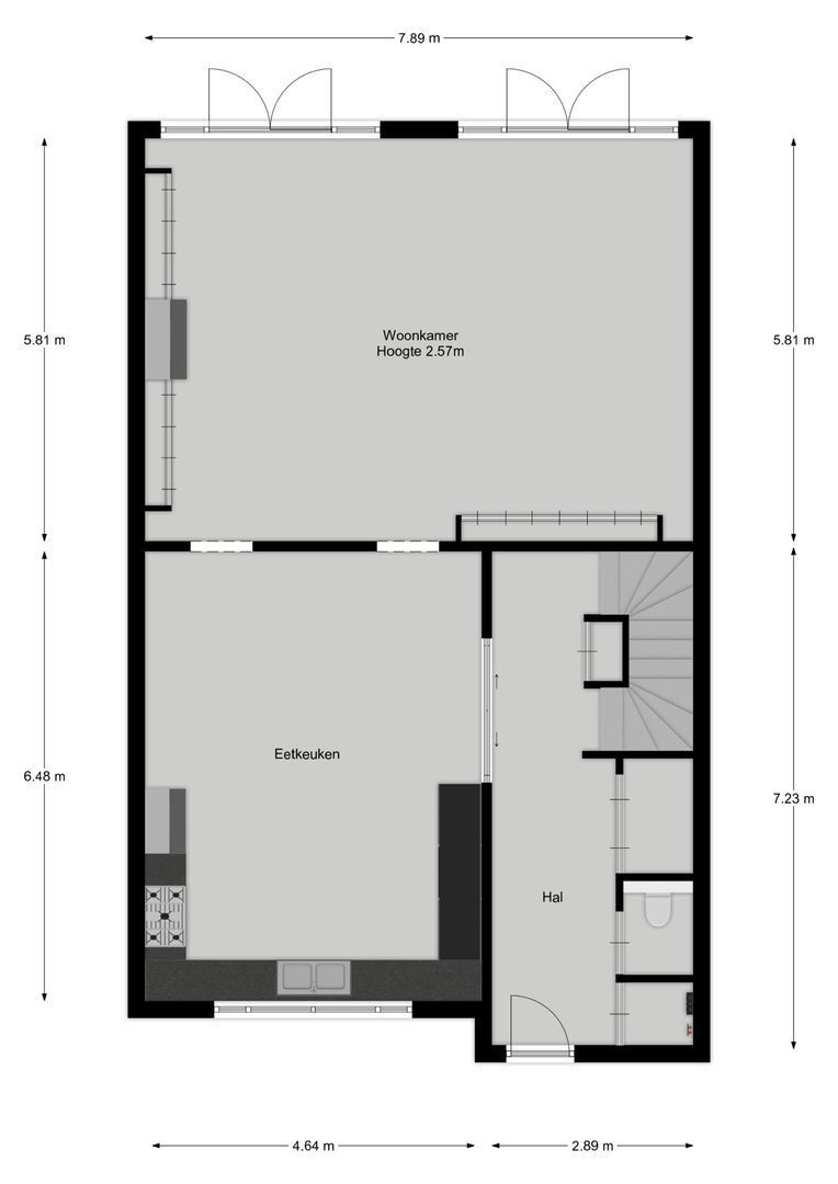 Zevenend 10 b, Laren plattegrond-0