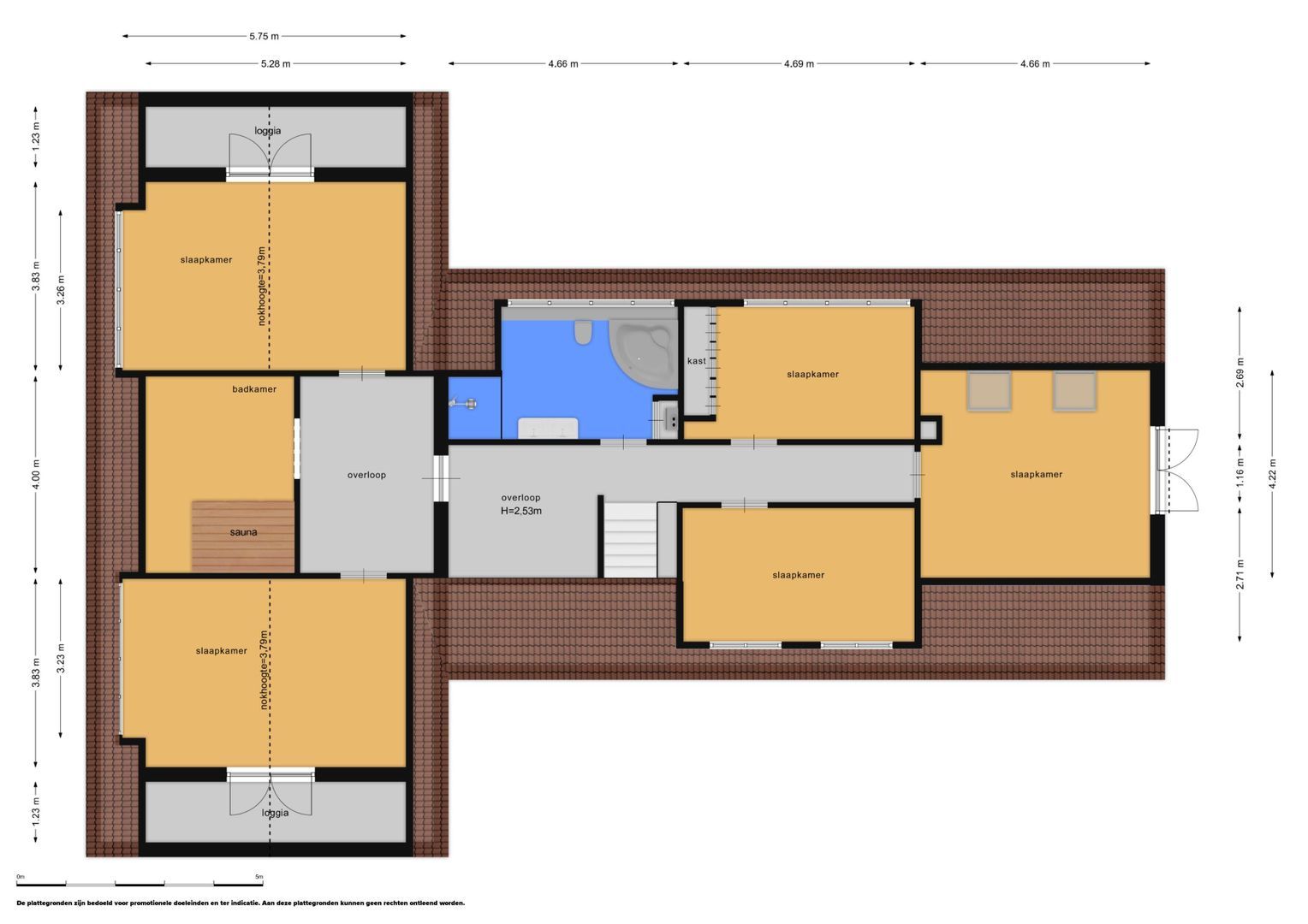 Vredelaan 76, Laren plattegrond-1