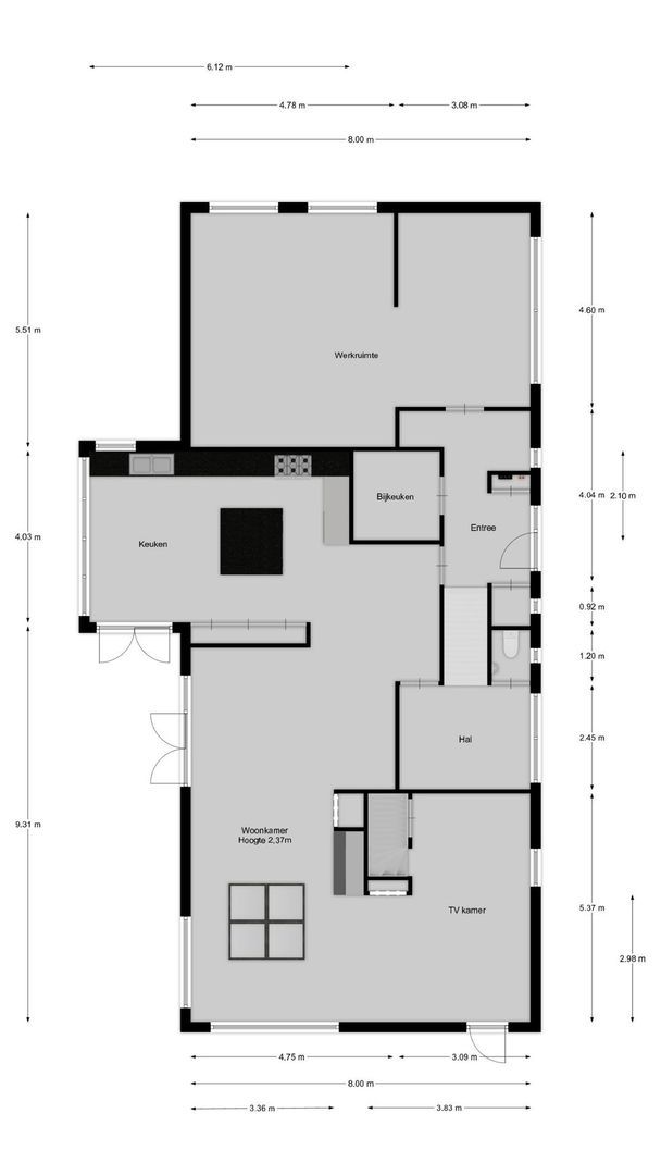 Derkinderenlaan 17, Laren plattegrond-1