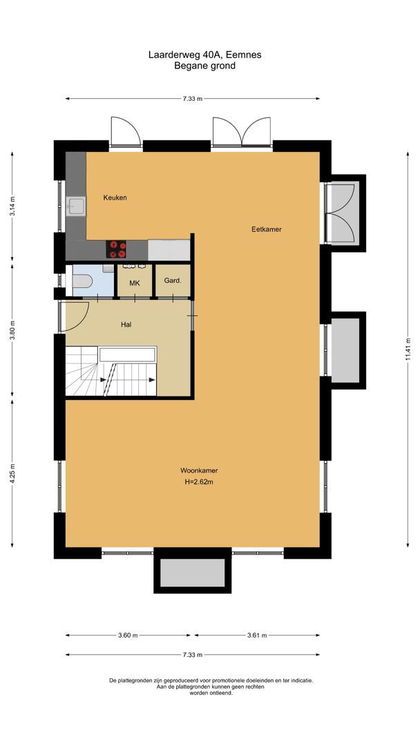 Laarderweg 40 A, Eemnes plattegrond-0