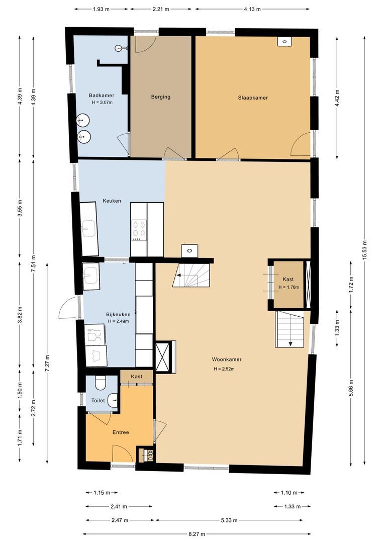 Melkweg 33, Huizen plattegrond-0