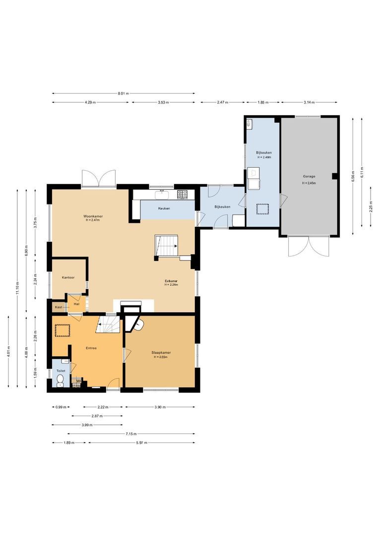 Venenweg 2 a, Blaricum plattegrond-0