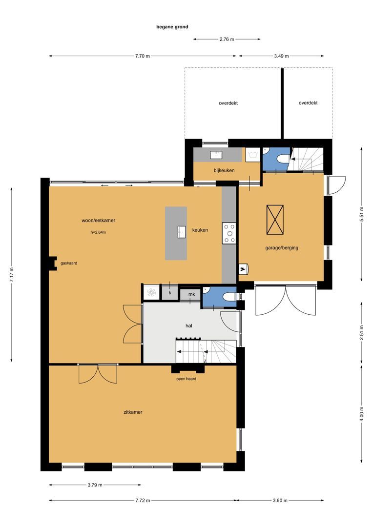 Hanrathsingel 6, Laren plattegrond-0