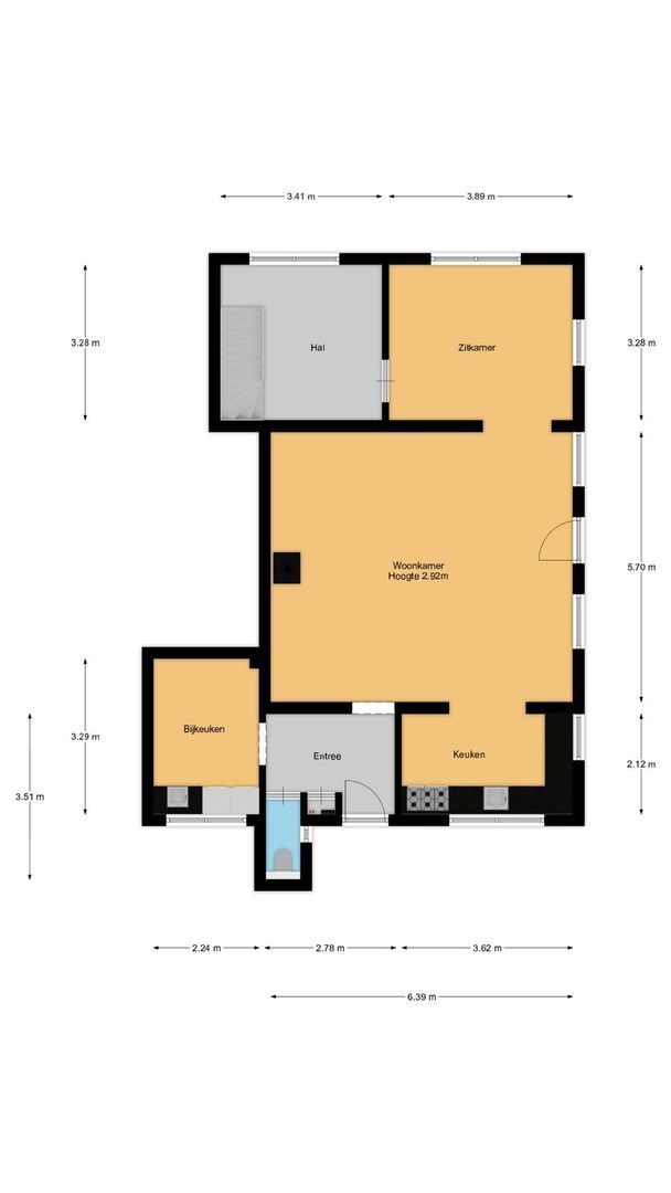 Oosterend 17, Laren plattegrond-0