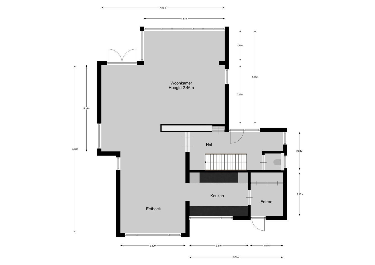 Verloren Engh 3, Blaricum plattegrond-0