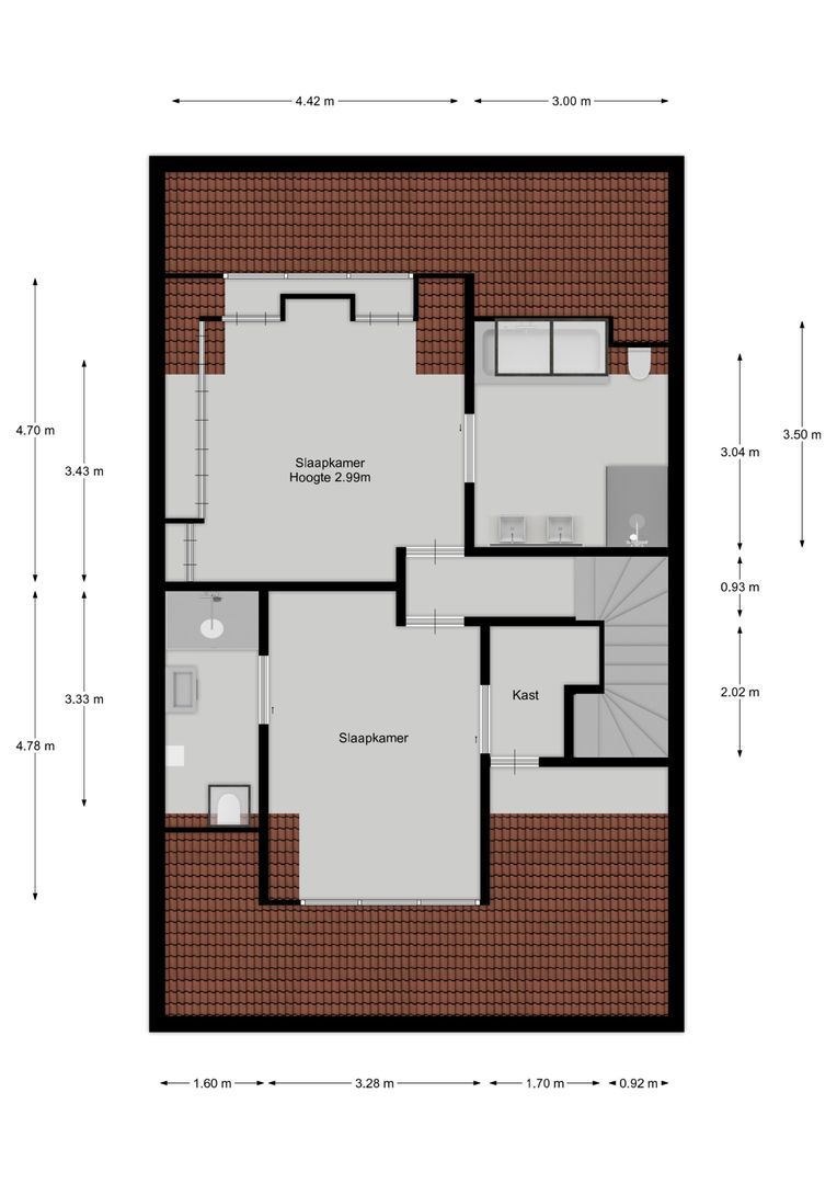 Zevenend 10 b, Laren plattegrond-2
