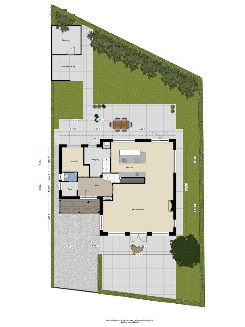 Rueterlaan 5, Laren plattegrond-0