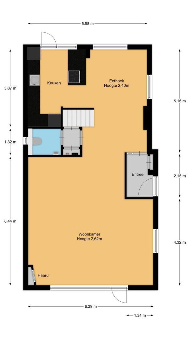 Oud Blaricummerweg 25 a, Laren plattegrond-1