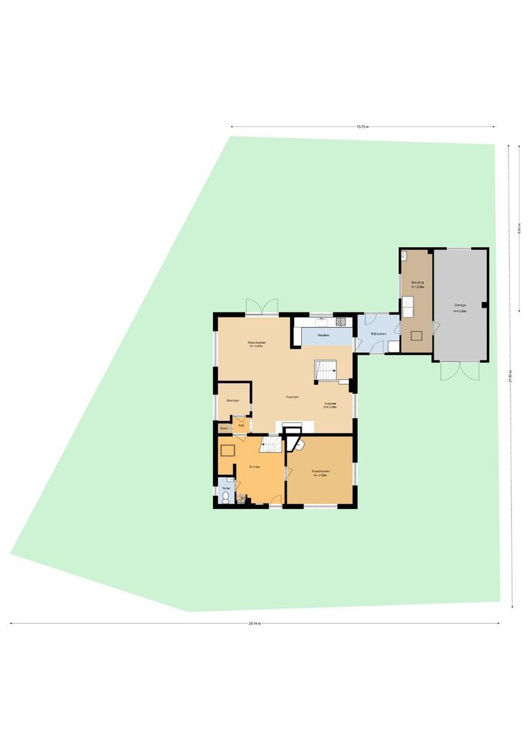 Venenweg 2 a, Blaricum plattegrond-3