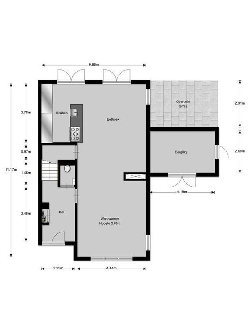 Strandlaan 4, Naarden plattegrond-0