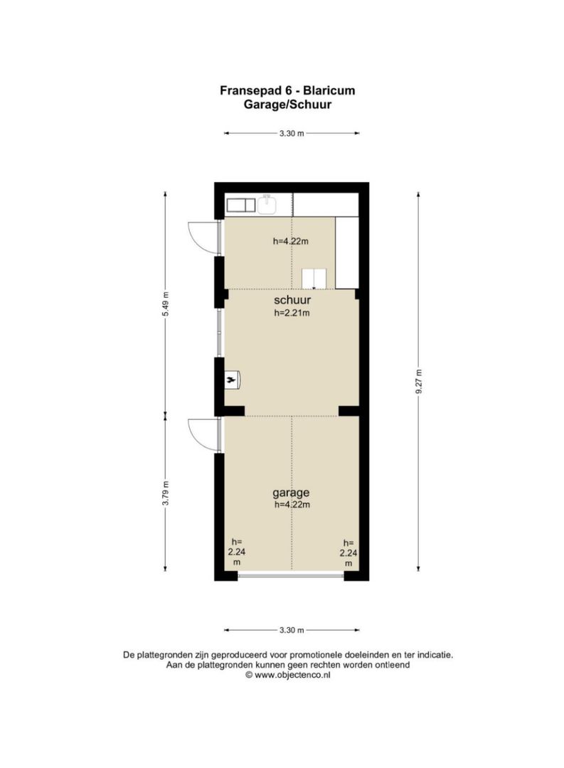Fransepad 6, Blaricum plattegrond-3