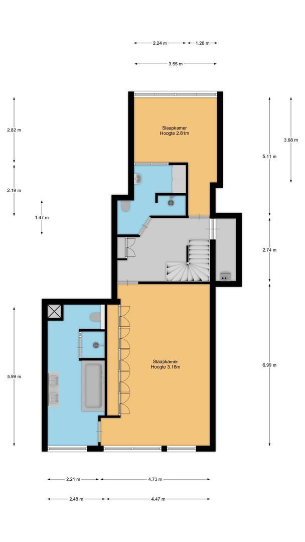 Mendes da Costalaan 30, Laren plattegrond-1