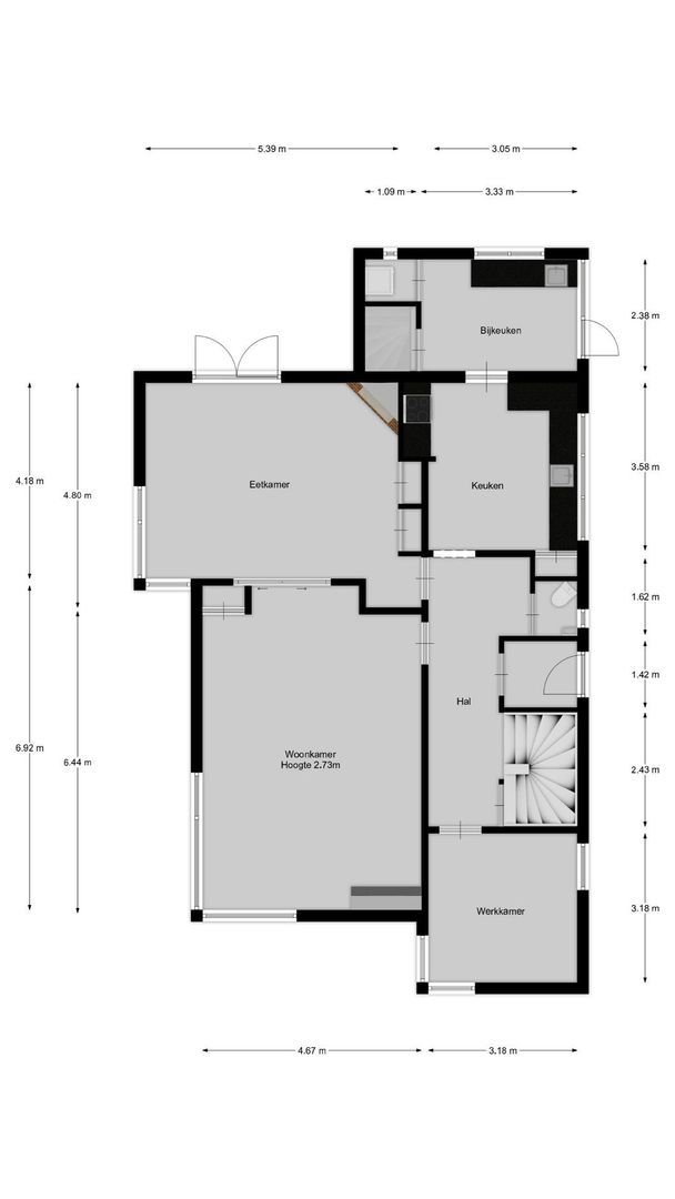 Torenlaan 34, Blaricum plattegrond-0