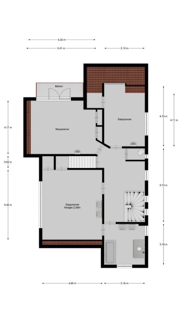 Torenlaan 34, Blaricum plattegrond-1