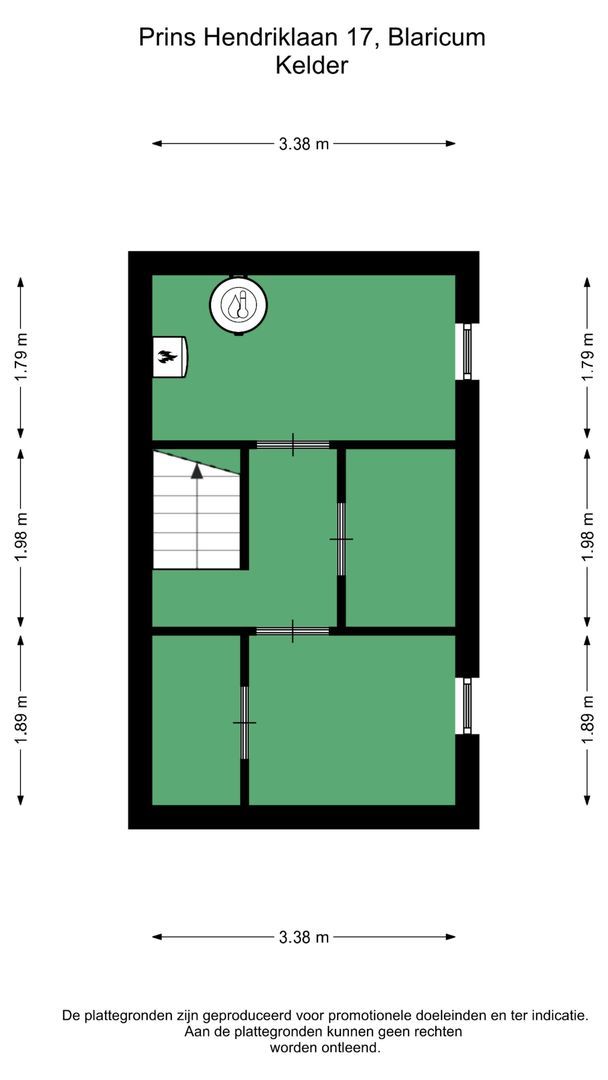 Prins Hendriklaan 17, Blaricum plattegrond-0