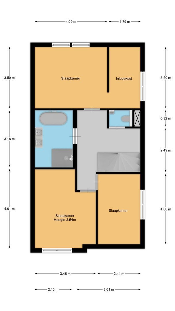 Laantje van Calis 3, Blaricum plattegrond-0