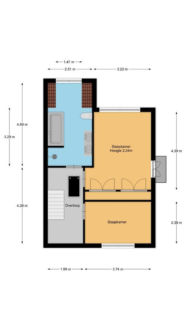Hazeleger 8, Blaricum plattegrond-1
