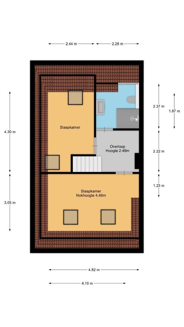 Vosmaerlaan 25, Hilversum plattegrond-1