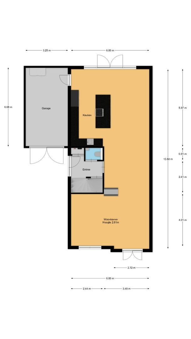 Laantje van Calis 5, Blaricum plattegrond-0