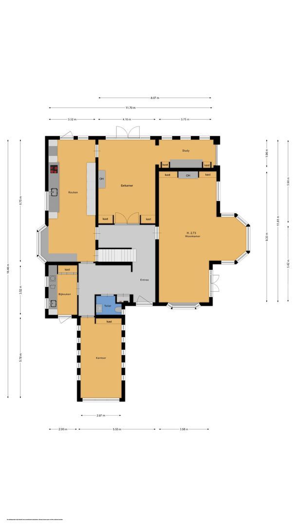 Prins Hendriklaan 8, Blaricum plattegrond-0
