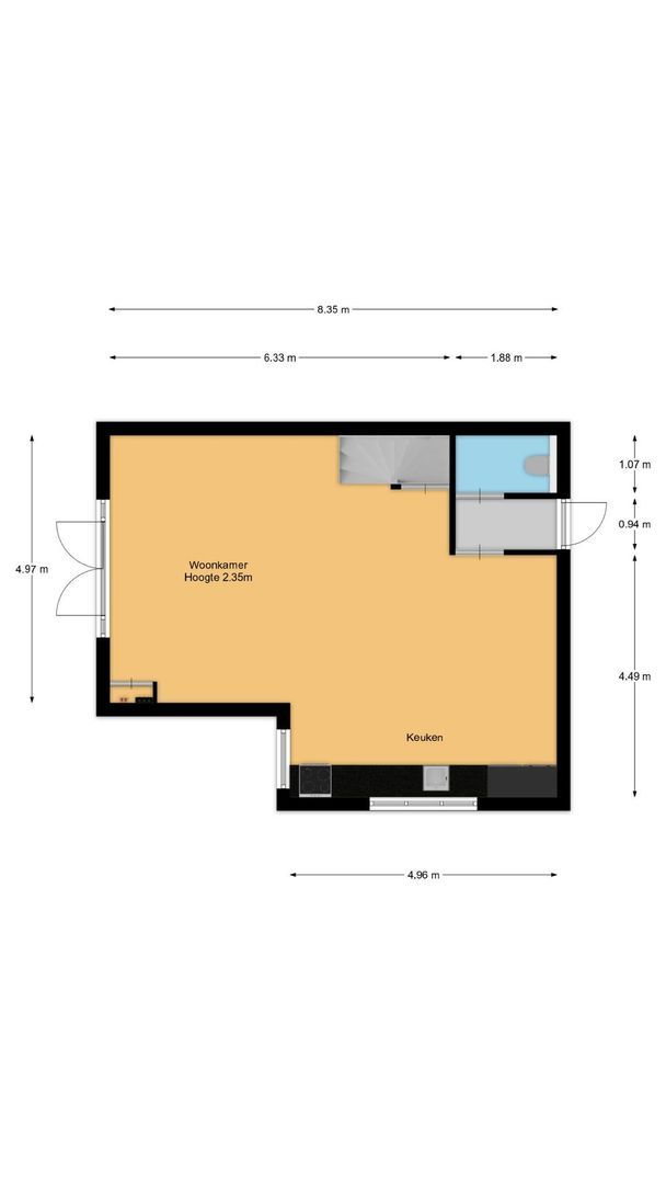 Melkweg 64, Laren plattegrond-1