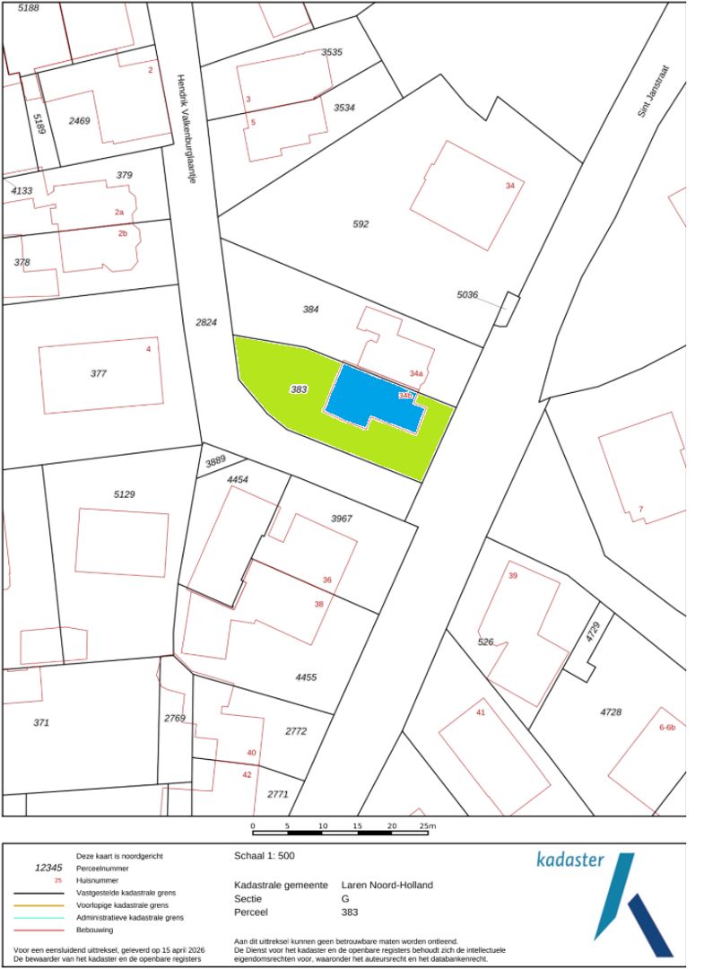 Sint Janstraat 34 b, Laren plattegrond-6
