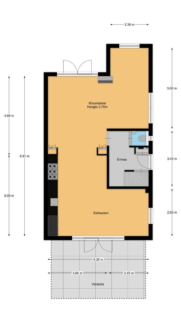 Zevenenderdrift 59, Laren plattegrond-0