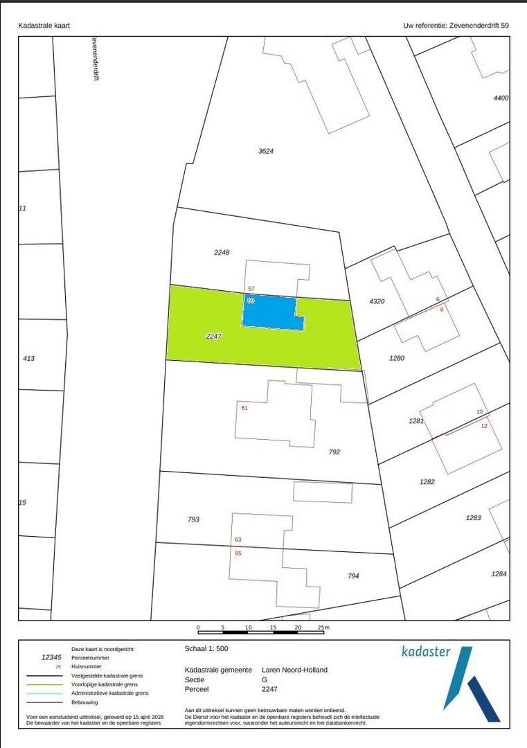 Zevenenderdrift 59, Laren plattegrond-5