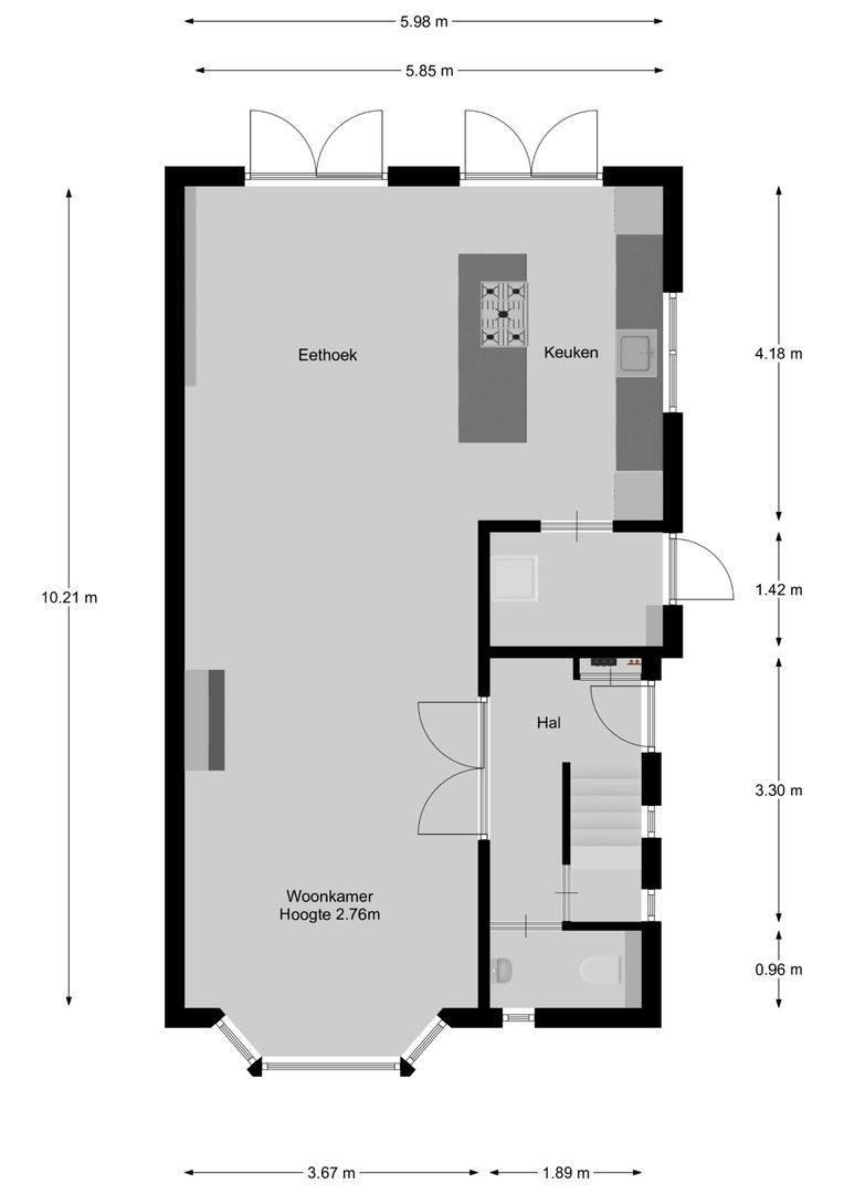 't Paadje 10, Laren plattegrond-0