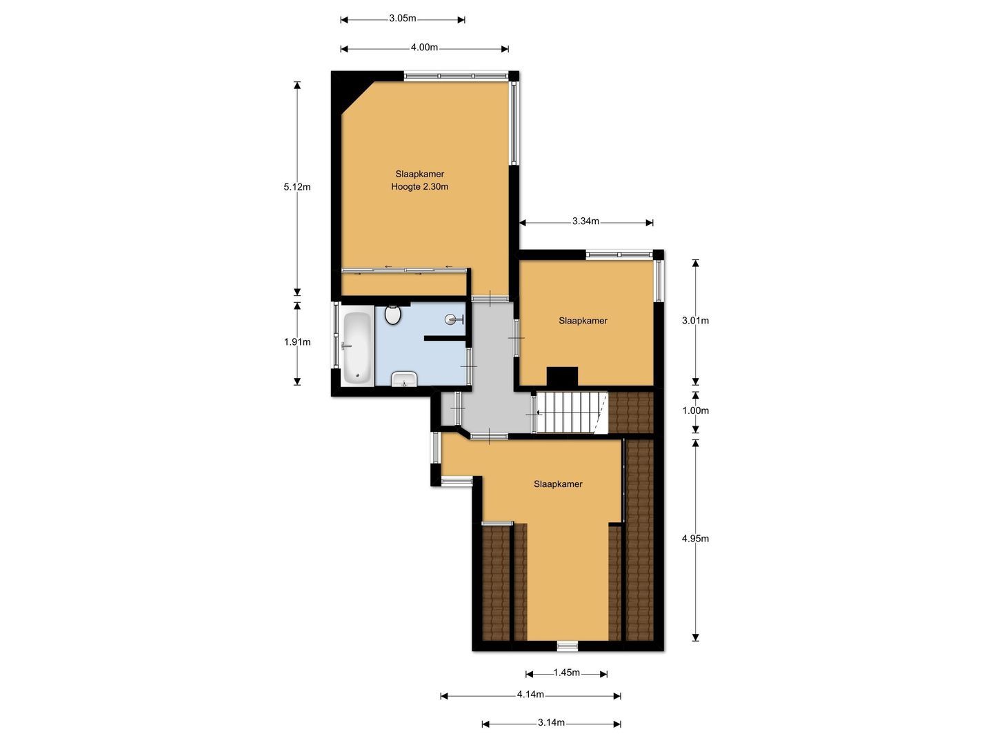 Nieuwe Bussummerweg 155, Huizen plattegrond-1